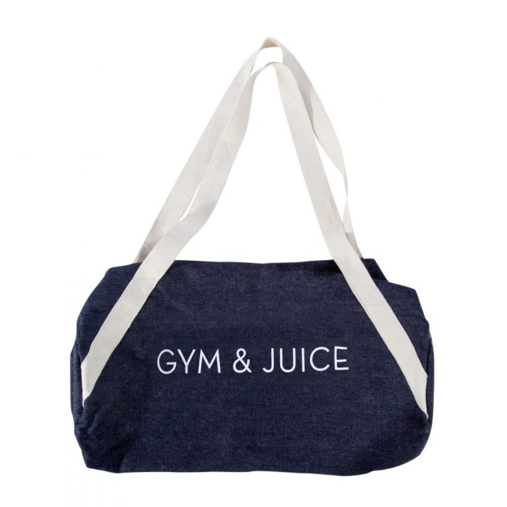 Gym & Juice Denim Gym Bag